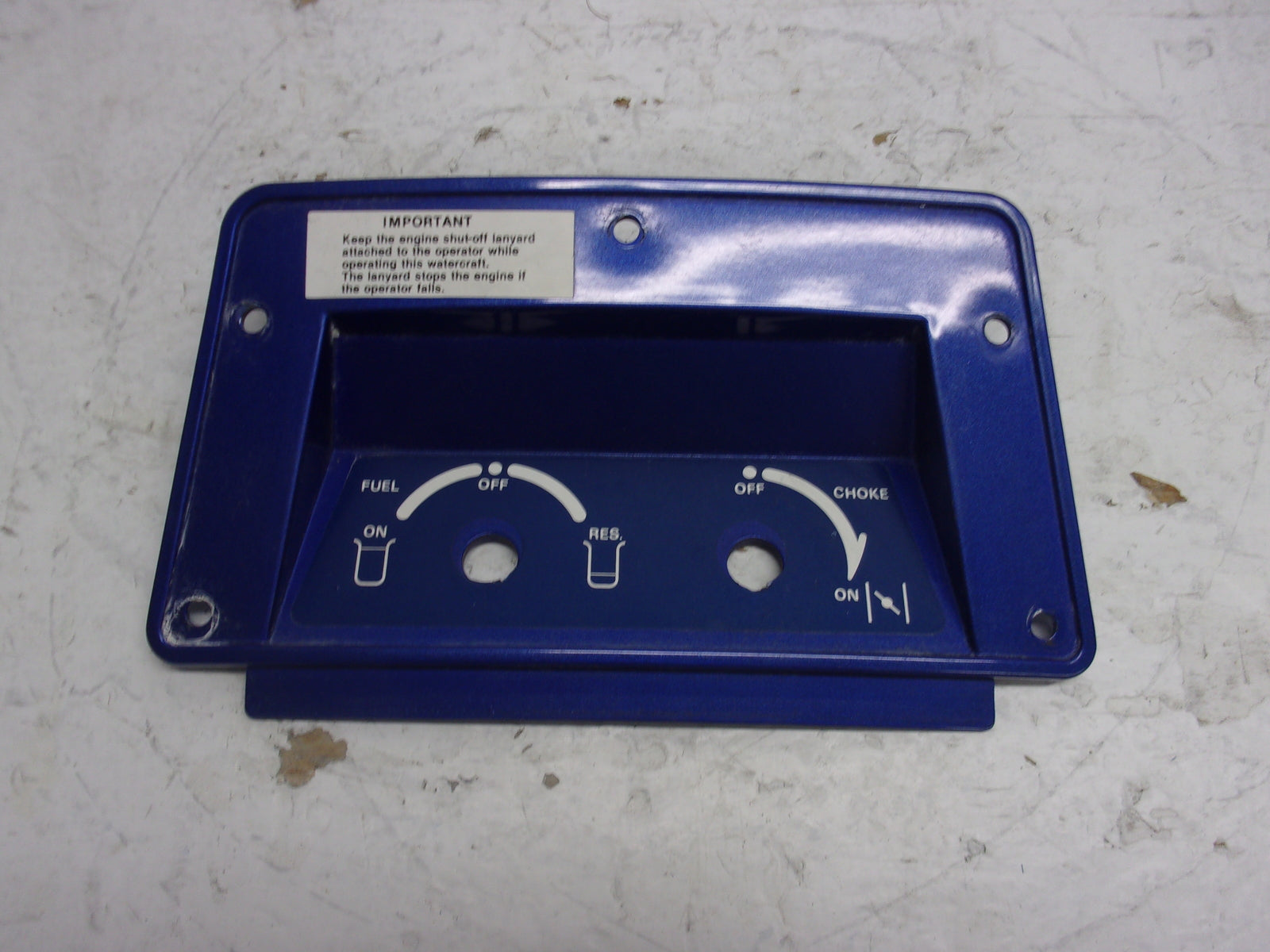 Kawasaki Jet Ski 1989-1990 TS OEM Blue Choke Cover Part# 14024-3757-8Z