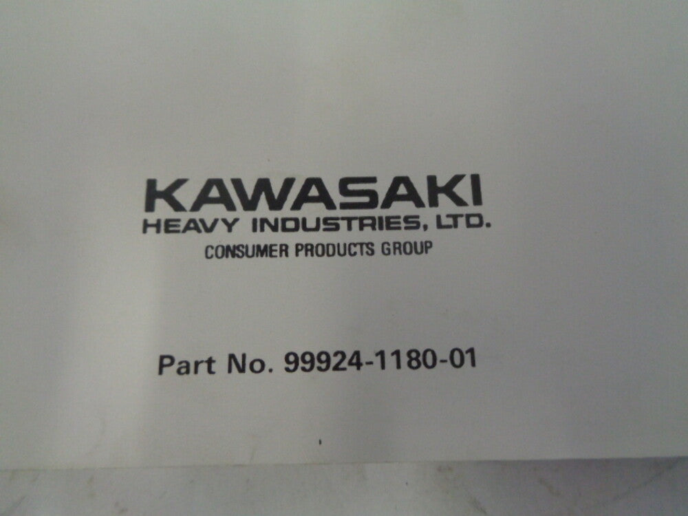 Kawasaki Jet Ski 1994 XIR OEM Service Manual Part# 99924-1180-01