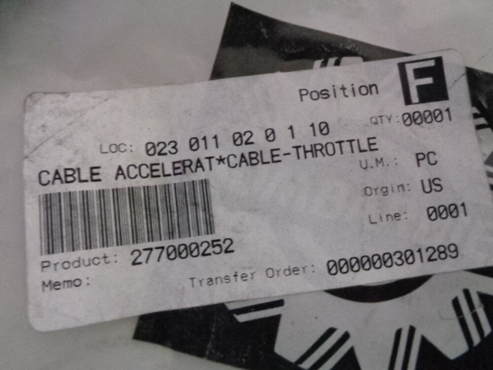 Sea Doo Bombardier 1994-1997 SP SPI NEW Throttle Cable 277000252