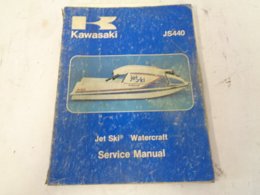 Kawasaki Jet Ski 1977-1981 JS440 OEM Service Manual Assembly # 99963-0001-05