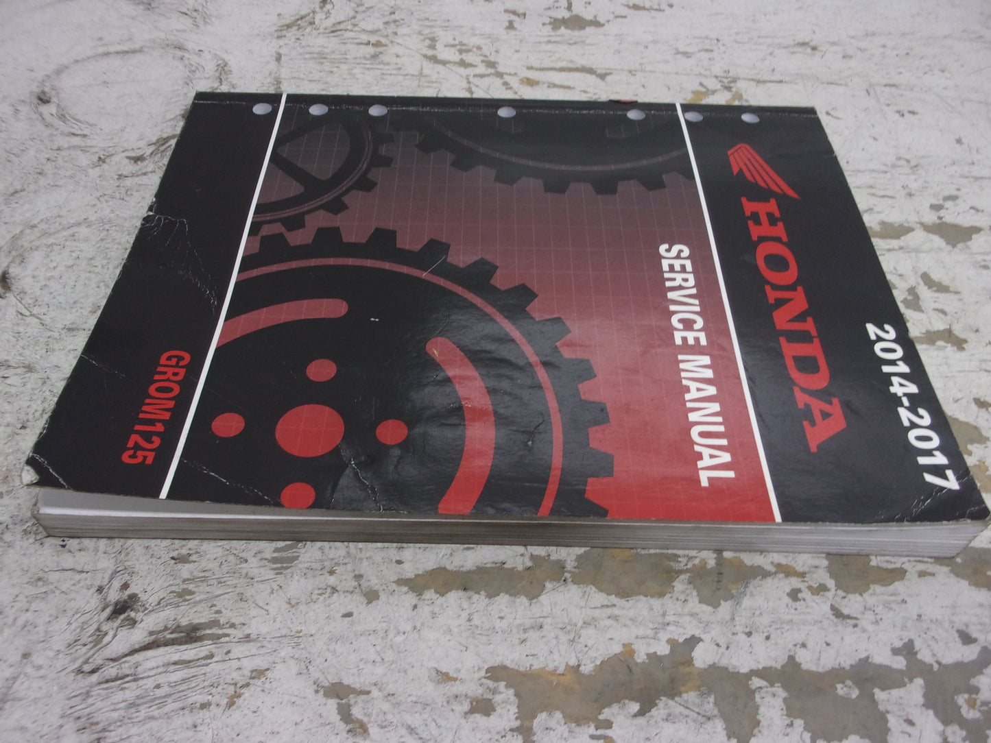 Honda Scooter 2014-2017 Grom 125 OEM Service Manual Part# 61K2602