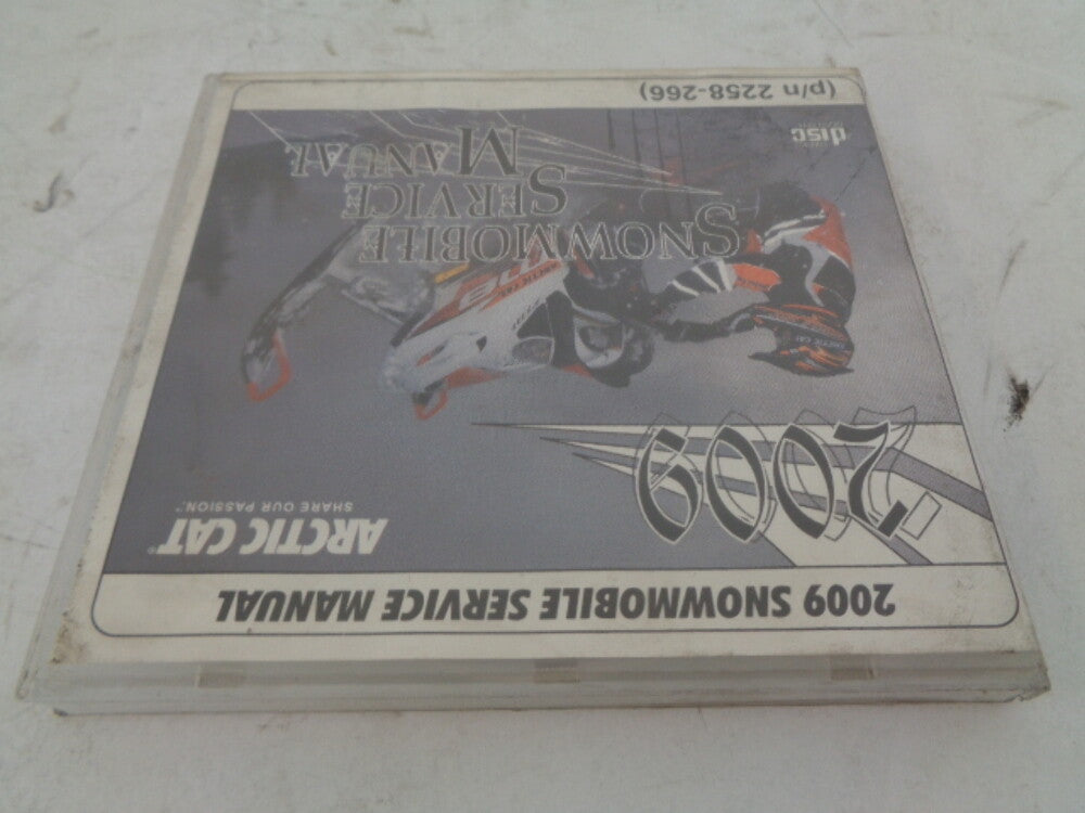 Arctic Cat 2009 Snowmobile Service Manual CD Disc Part# 2258-266