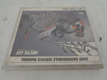 Arctic Cat 2009 Snowmobile Service Manual CD Disc Part# 2258-266