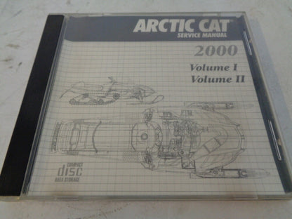 Arctic Cat 2000 Snowmobile Service Manual CD Disc Part# 2270-041