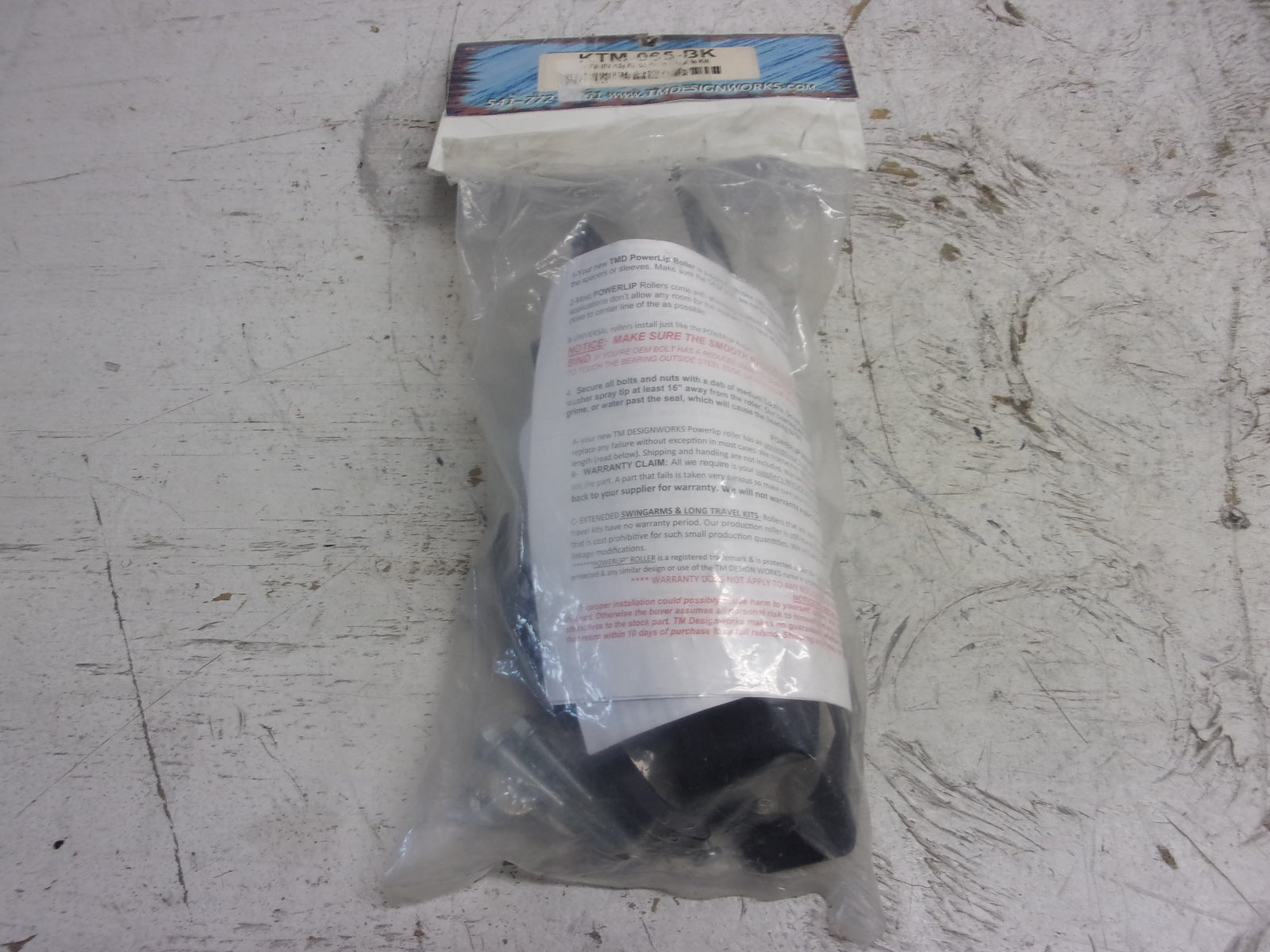 KTM Dirt Bike T.M. Designworks Chain Slide-N-Guide Mini Kit, Black # KTM-065-BK