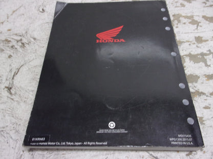 Honda Dirt Bike MX 2014-2007 CRF250R OEM Service Manual Part# 61KRN63
