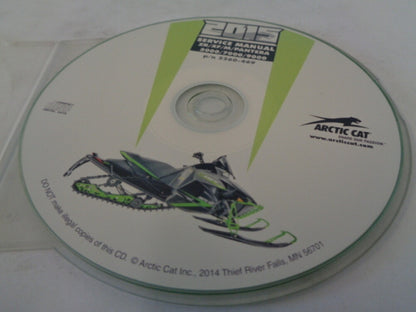 Arctic Cat Snowmobile 2015 ZR/XF/M/Pantera Service Manual CD Disc # 2260-469