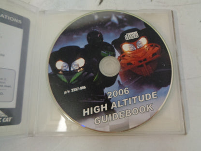 Arctic Cat 2006 Snowmobile High Altitude Guidebook CD / Disc # 2257-806