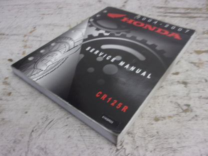 Honda Dirt Bike MX 2004-2007 CR125R OEM Service Manual Part# 61KSR03