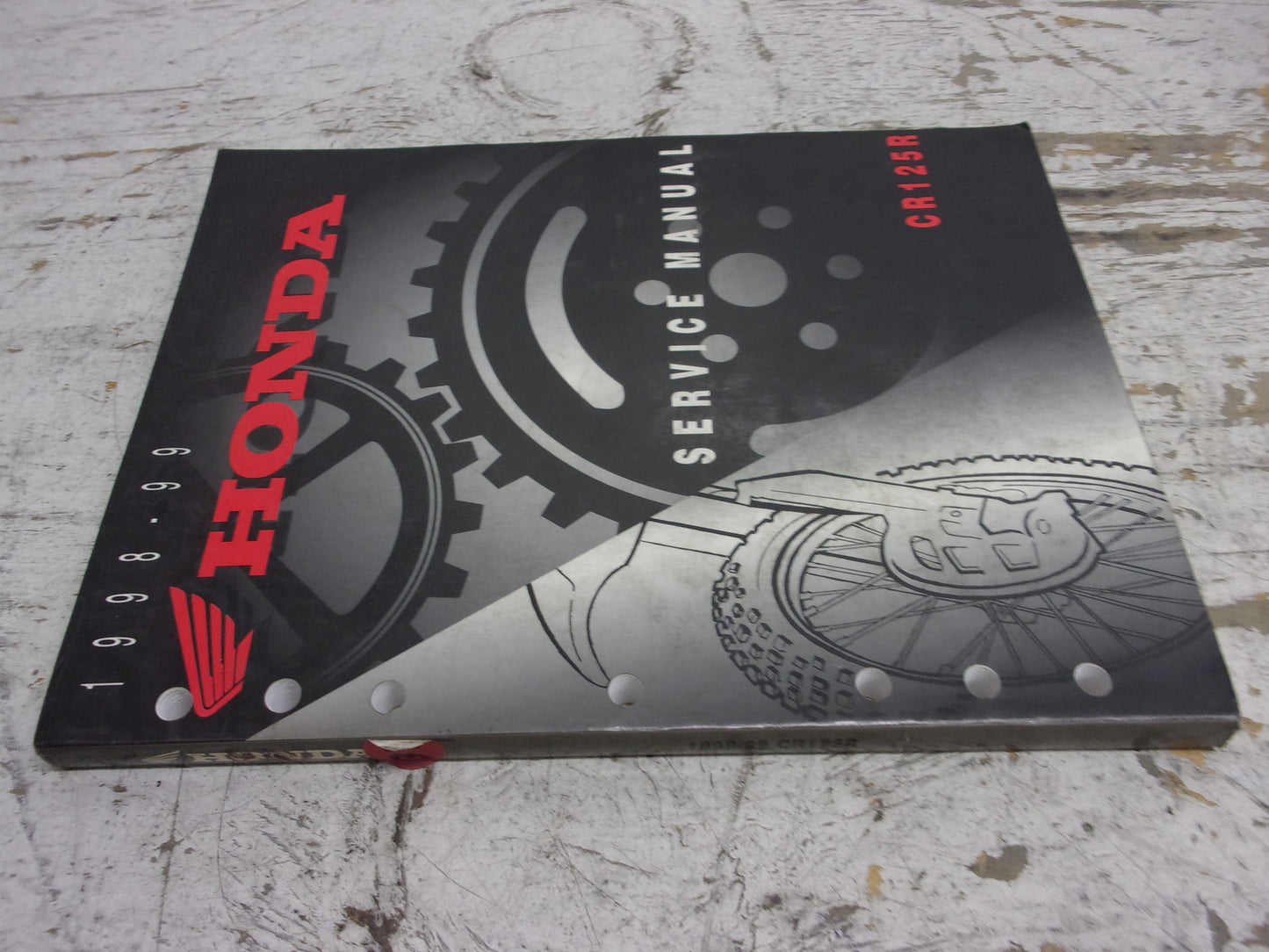Honda Dirt Bike MX 1998-1999 CR125R OEM Service Manual Part# 61KZ451