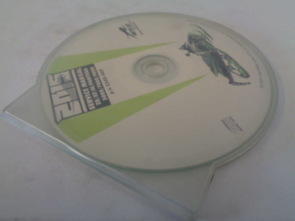 Arctic Cat Snowmobile 2015 ZR/XF/M/Pantera Service Manual CD Disc # 2260-469