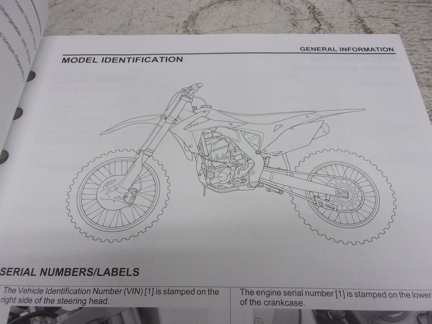 Honda Dirt Bike MX 2004 CRF250R OEM Service Manual Part# 61KRN60