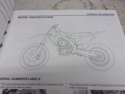 Honda Dirt Bike MX 2004 CRF250R OEM Service Manual Part# 61KRN60