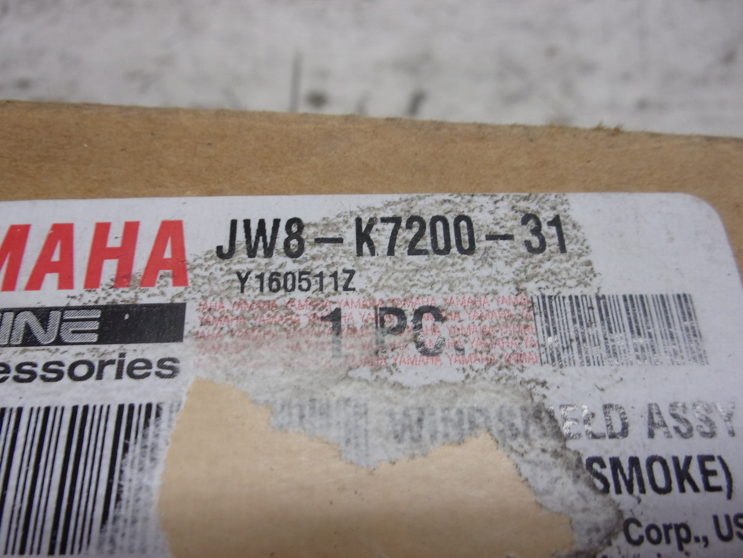 Yamaha Golf Cart 2013-2016 The Drive OEM New Folding Windscreen JW8-K7200-31-00