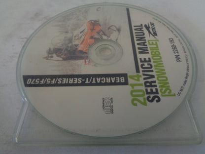 Arctic Cat Snowmobile 2014 Bearcat / T / F5 Service Manual CD Disc Part 2260-193