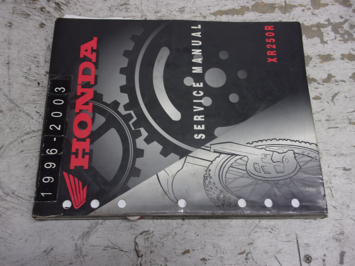 Honda Dirt Bike MX 1996-2003 XR250R OEM Service Manual Part# 61KCE06