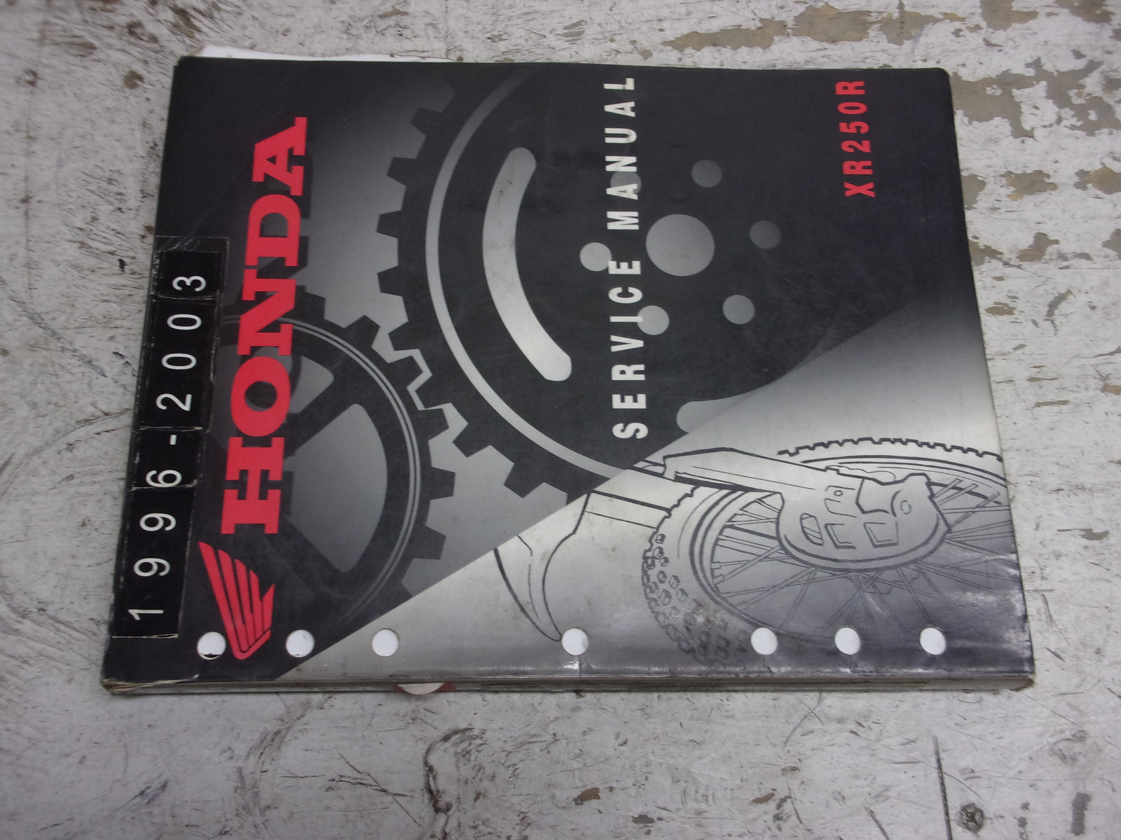 Honda Dirt Bike MX 1996-2003 XR250R OEM Service Manual Part# 61KCE06