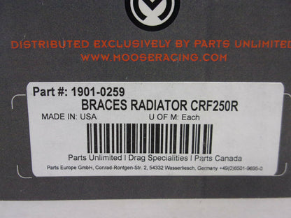 Honda Moose Racing Radiator Guards for Honda CRF250R 2010-11 11-166 # 1901-0259