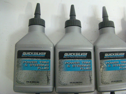 OEM Mercury Quicksilver Power Trim & Steering Fluid 8oz Bottle with Needle Top