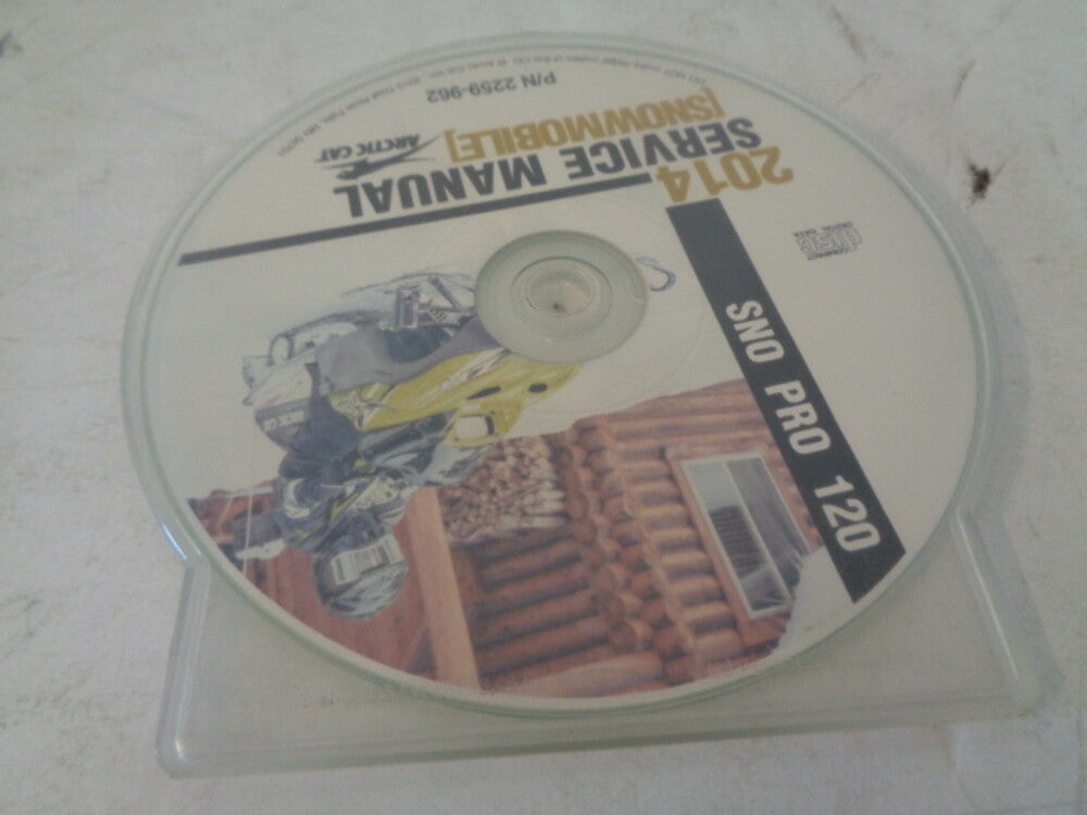 Arctic Cat Snowmobile 2014 Snow Pro 120 Service Manual CD Disc Part# 2259-962