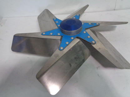 Chevy Muscle Car Aftermarket Performance Polished 6 Blade Fan