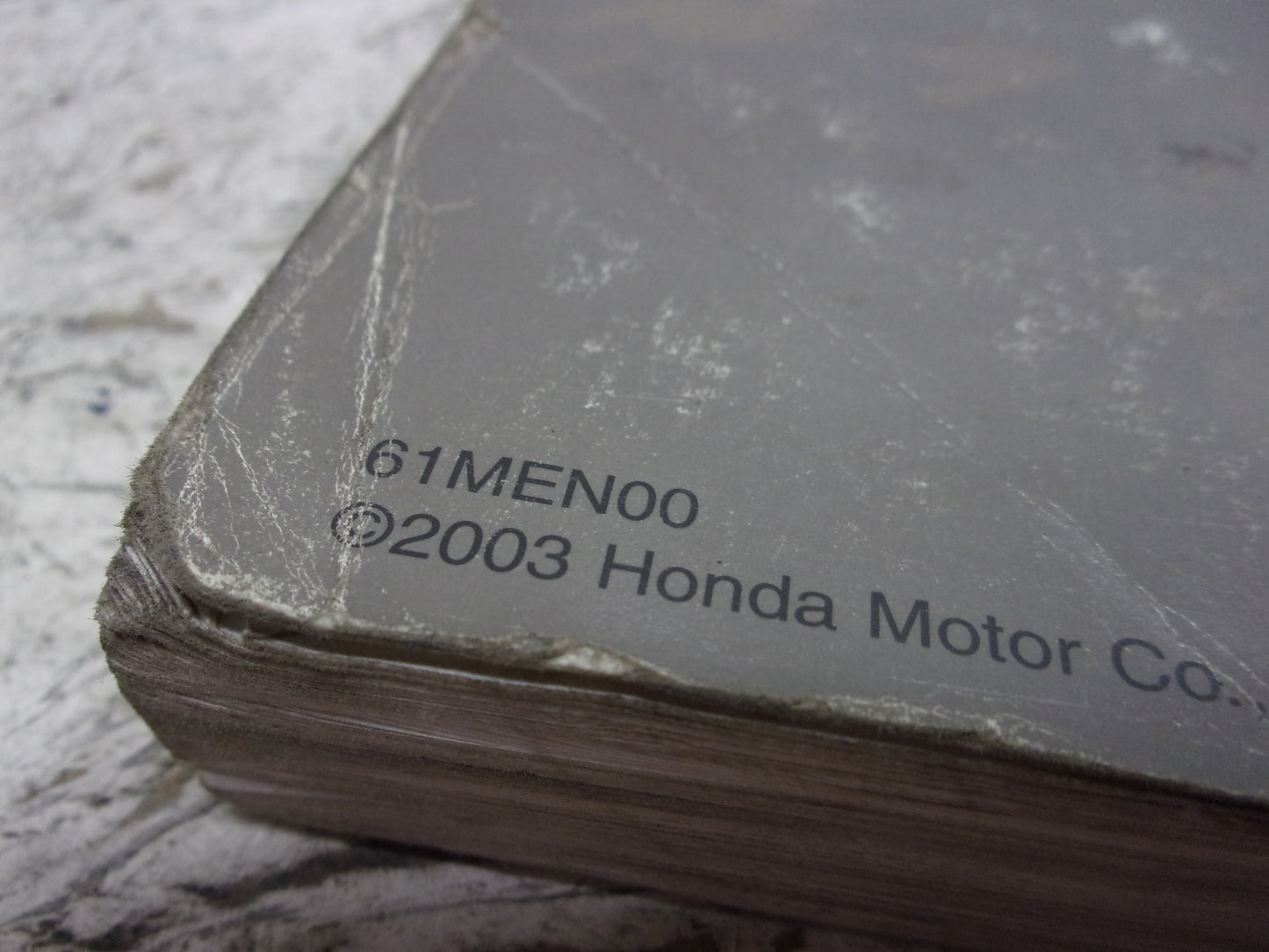 Honda Dirt Bike MX 2002-2004 CRF450R OEM Service Manual Part# 61MEN00
