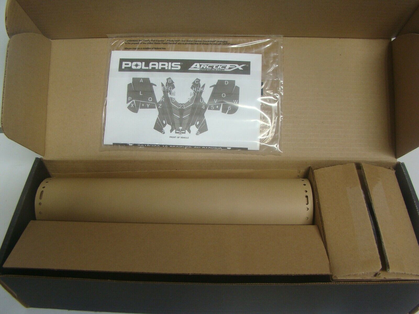 Polaris Snowmobile KC Asylum Silver Wrap Decal Kit NEW OEM Part# 2858034-581