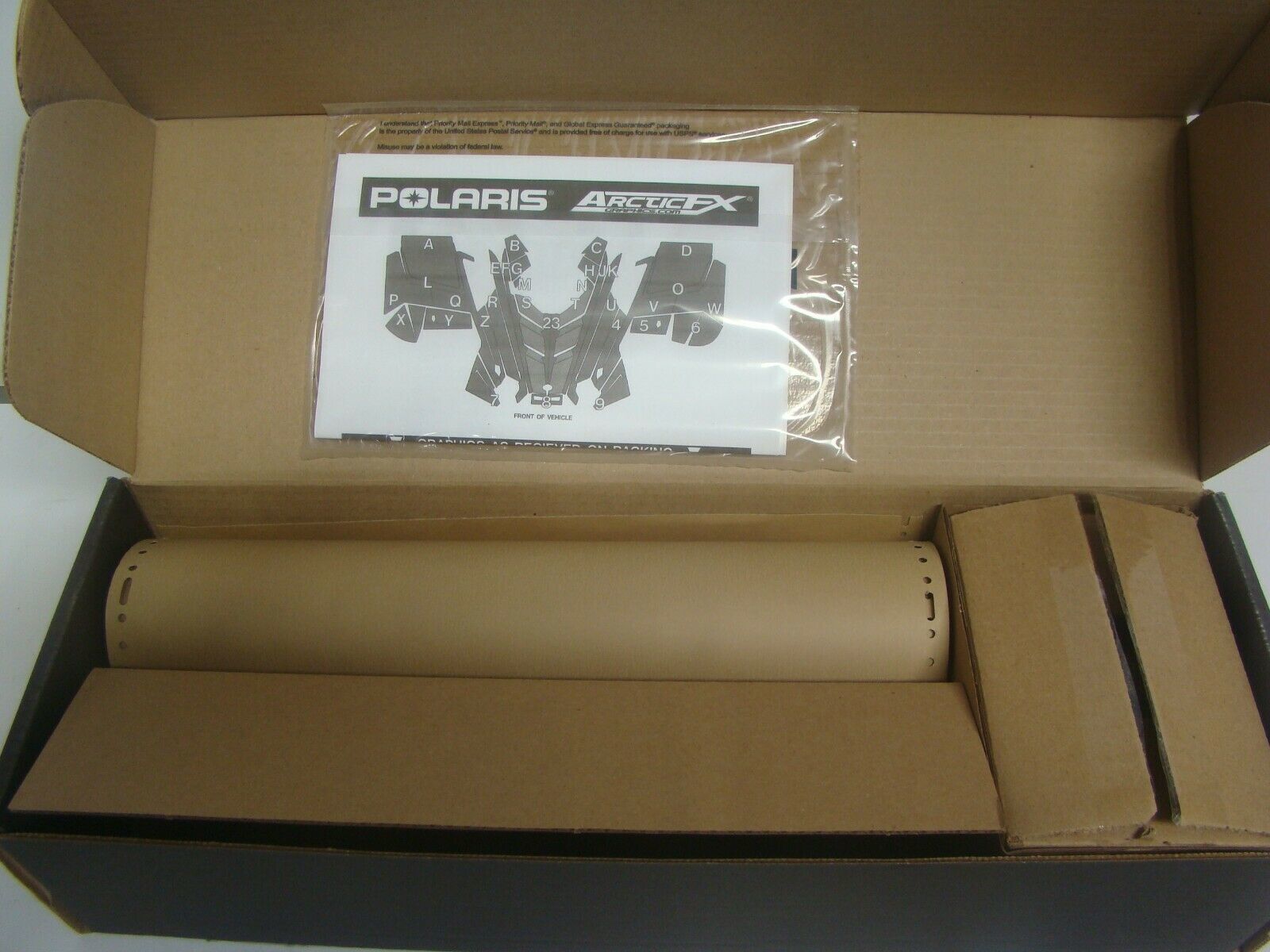 Polaris Snowmobile KC Asylum Silver Wrap Decal Kit NEW OEM Part# 2858034-581