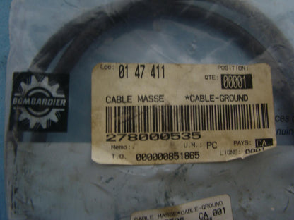Sea-Doo BRP 1994-1996 Speedster OEM NOS Battery Ground Cable Part# 278000535