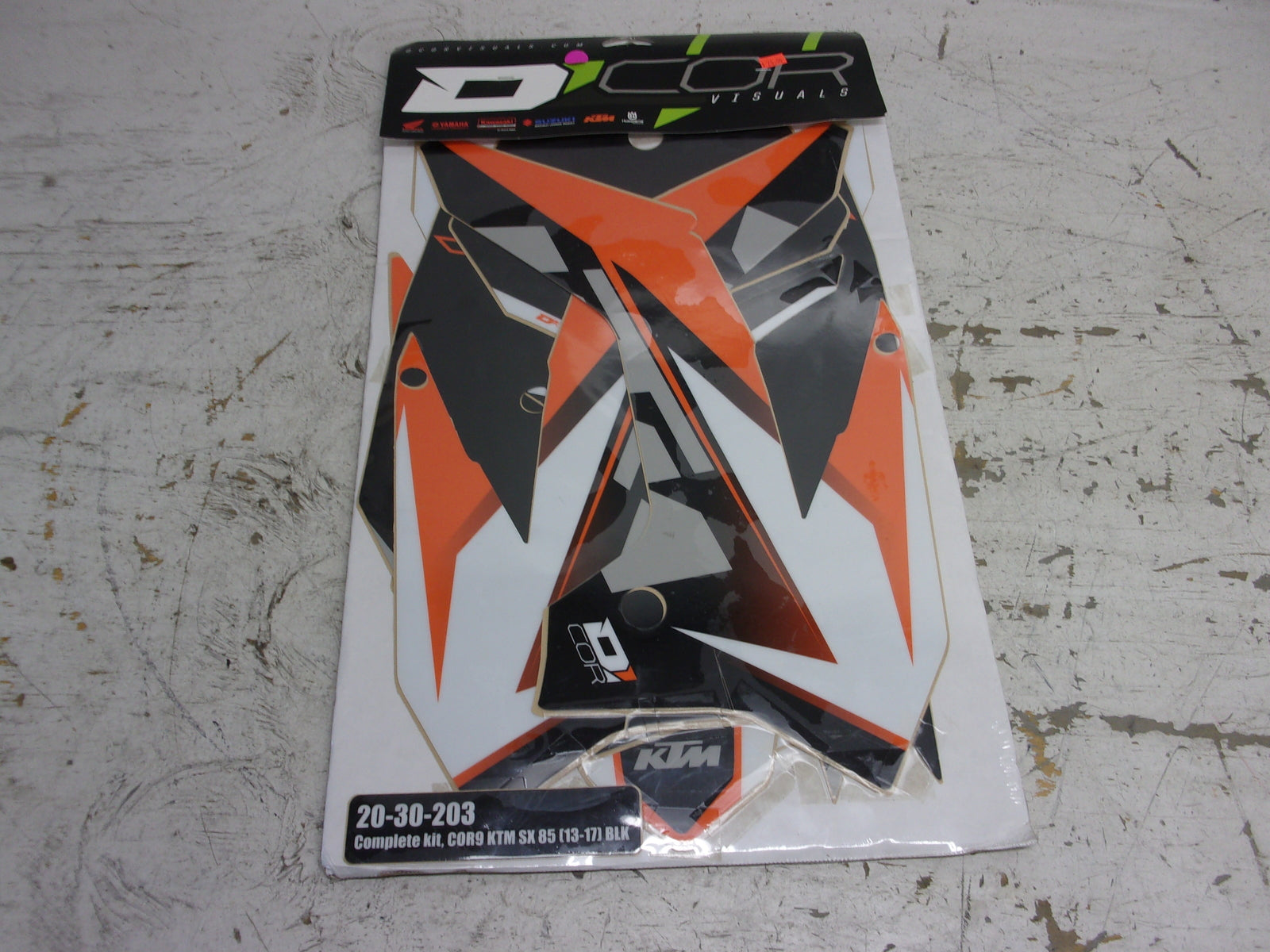 KTM 2013-2017 D'Cor NEW KTM Complete White Decal Set Part# 20-30-203