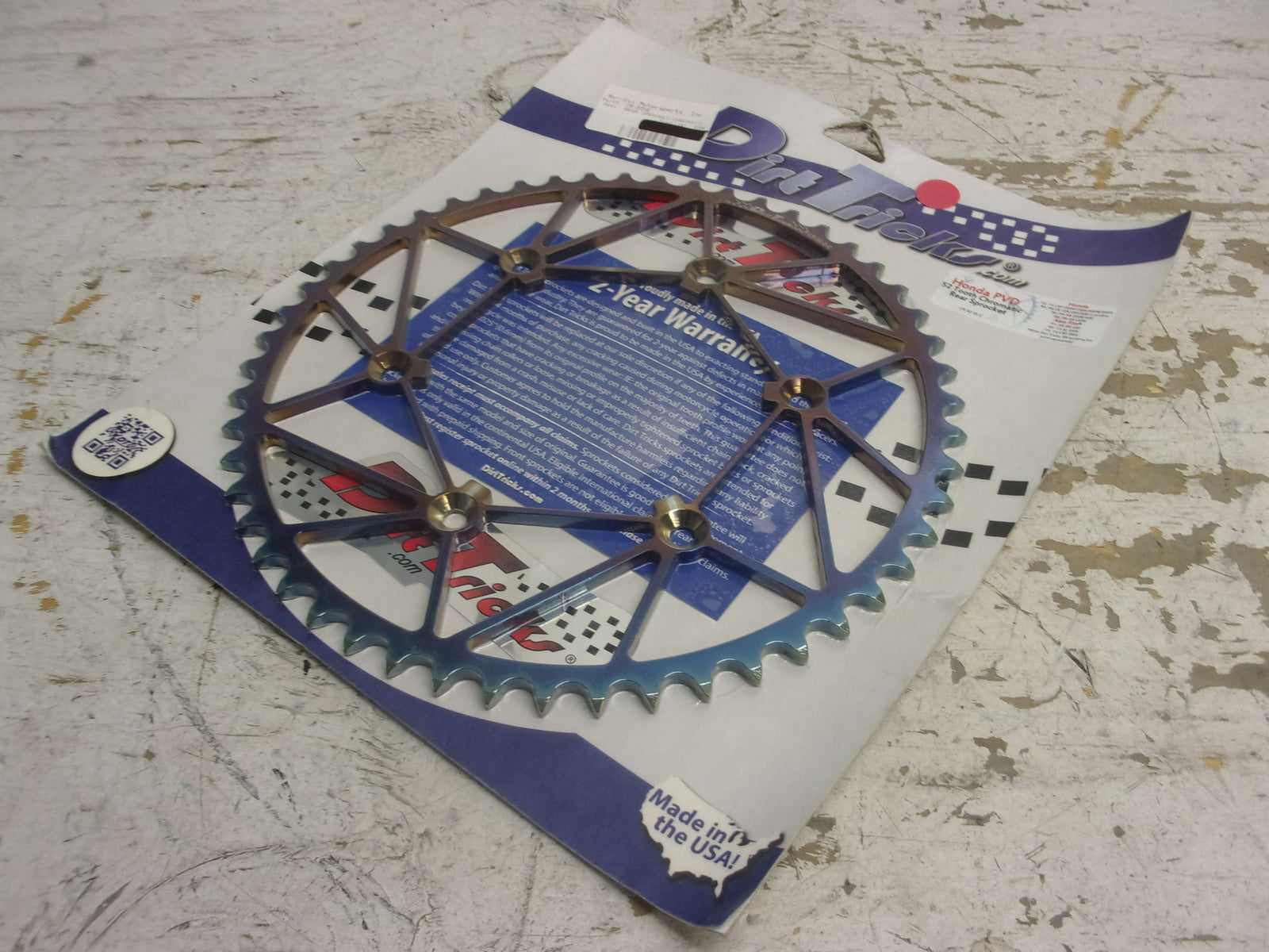 Honda Dirt Bike Dirt Tricks Zirconium Sprocket 52 Tooth Chromatic # CR-52-SE-C