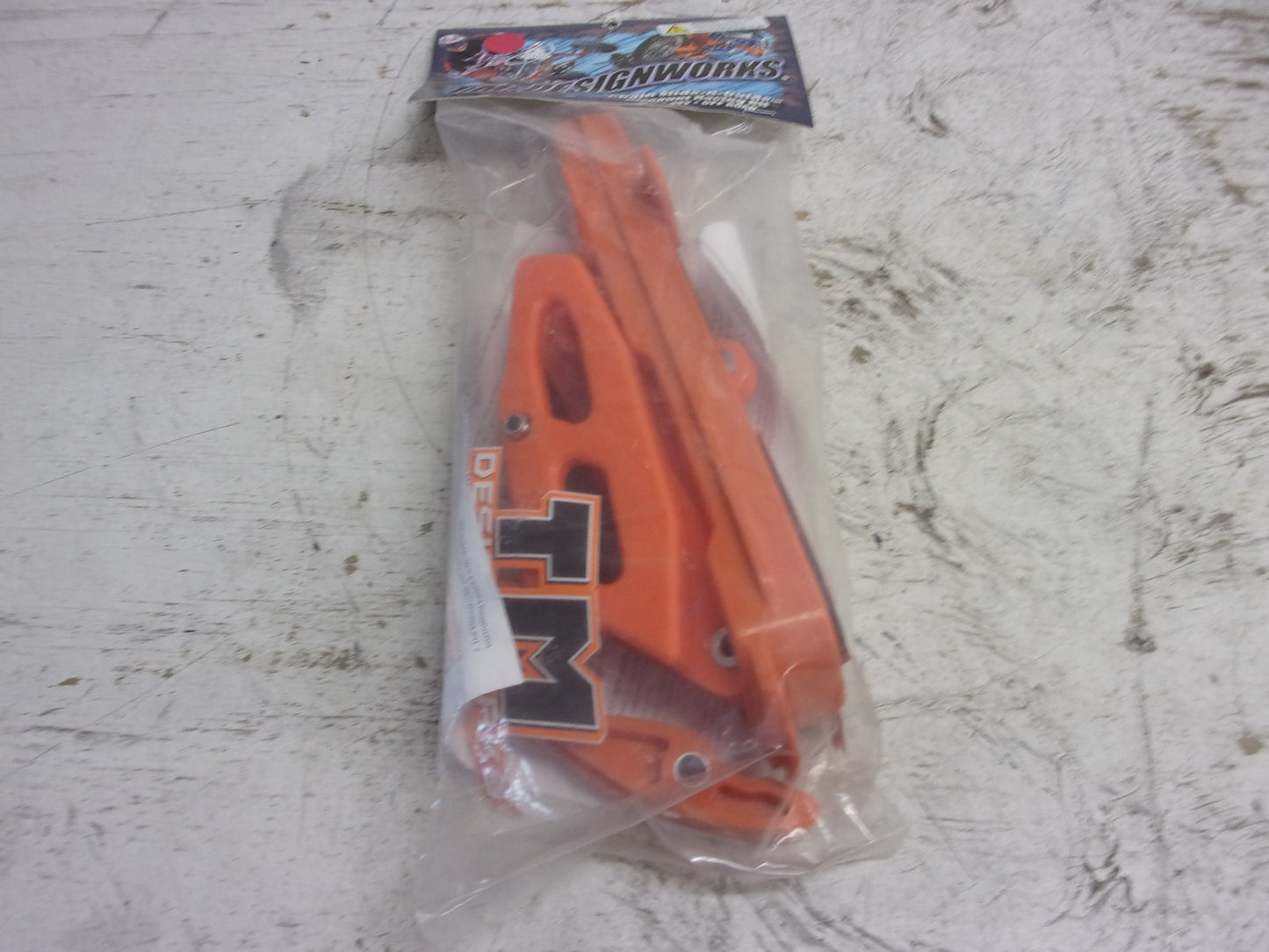KTM Dirt Bike T.M. Designworks Chain Slide-N-Guide Mini Kit, Black # KTM-086-OR
