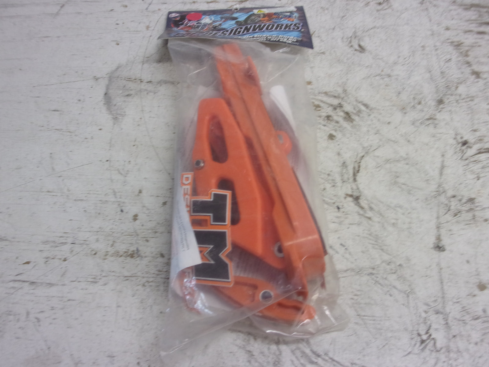 KTM Dirt Bike T.M. Designworks Chain Slide-N-Guide Mini Kit, Black # KTM-086-OR