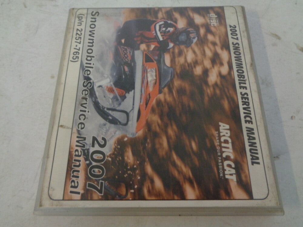 Arctic Cat 2007 Snowmobile Service Manual CD Disc Part# 2257-765