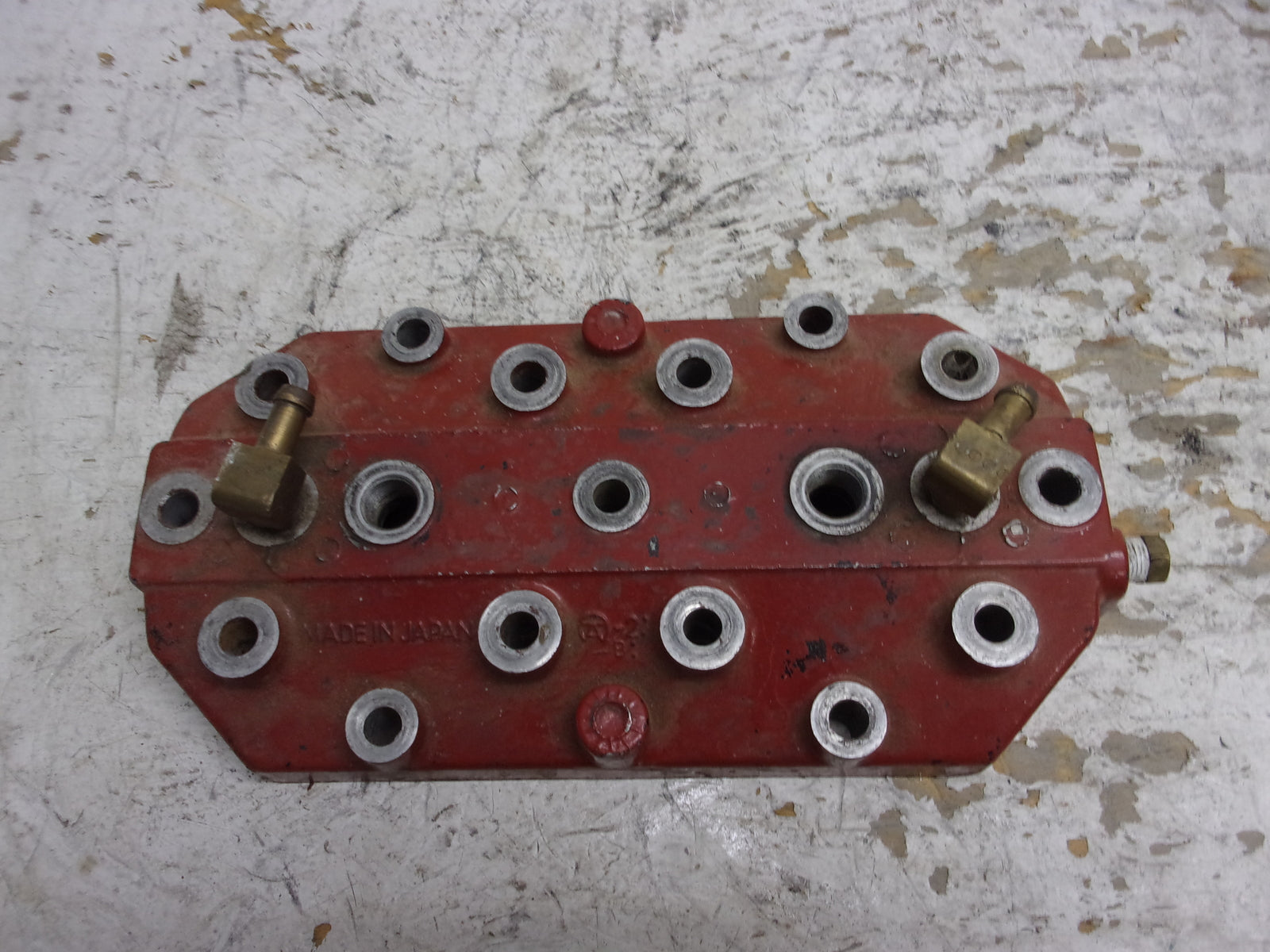 Kawasaki Jet Ski 1987-1990 JS550 550 SX OEM Red Cylinder Head Part 11008-2059-YR