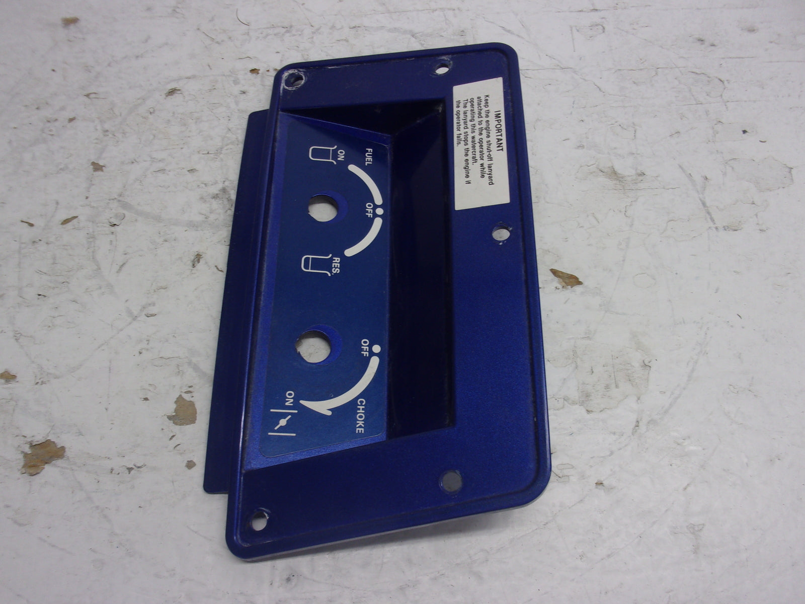 Kawasaki Jet Ski 1989-1990 TS OEM Blue Choke Cover Part# 14024-3757-8Z