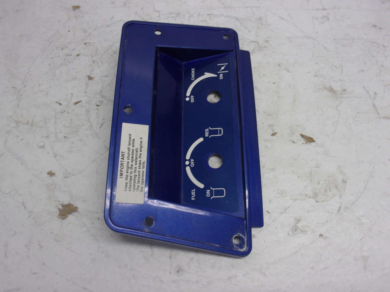 Kawasaki Jet Ski 1989-1990 TS OEM Blue Choke Cover Part# 14024-3757-8Z