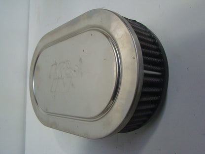 K&N Personal Watercraft PWC Marine Flame Arrestor, Oval, 2.5 in. Tall # 59-2840