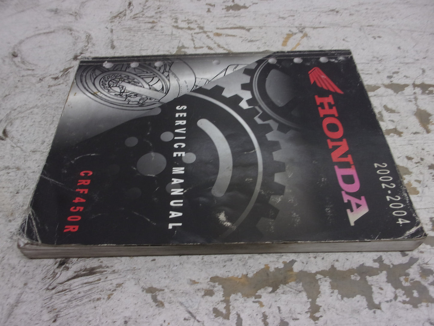 Honda Dirt Bike MX 2002-2004 CRF450R OEM Service Manual Part# 61MEN00