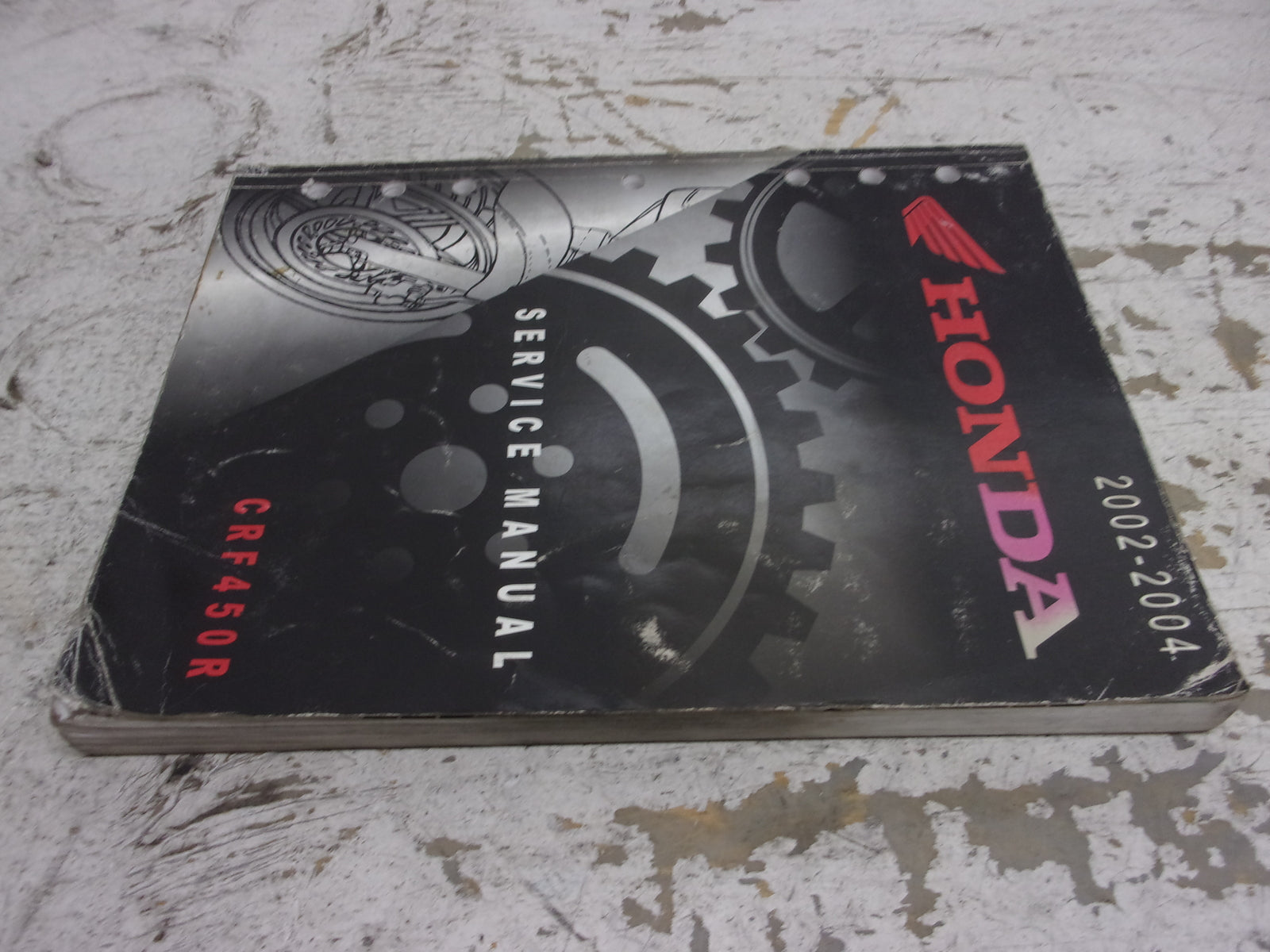 Honda Dirt Bike MX 2002-2004 CRF450R OEM Service Manual Part# 61MEN00