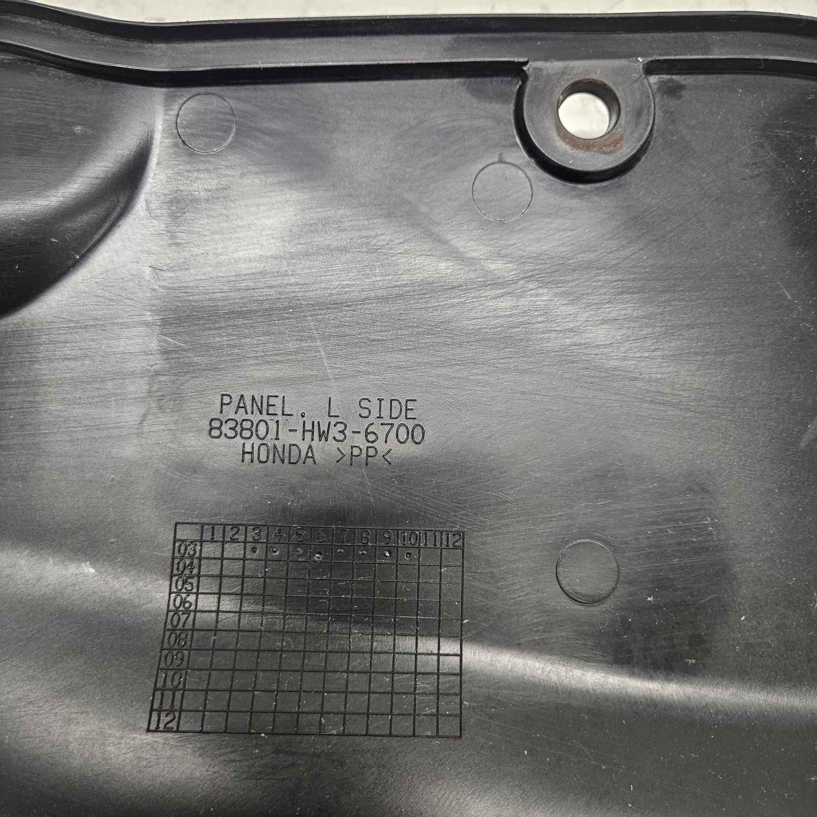 Honda  Aquatraxx 2003-2007 R-12 / R-12X Left Side Access Panel # 83800-HW3-670ZB