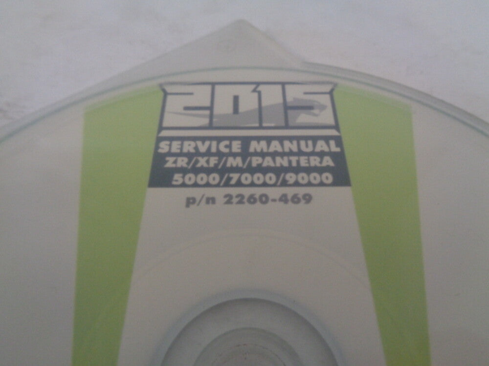 Arctic Cat Snowmobile 2015 ZR/XF/M/Pantera Service Manual CD Disc # 2260-469