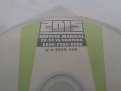 Arctic Cat Snowmobile 2015 ZR/XF/M/Pantera Service Manual CD Disc # 2260-469