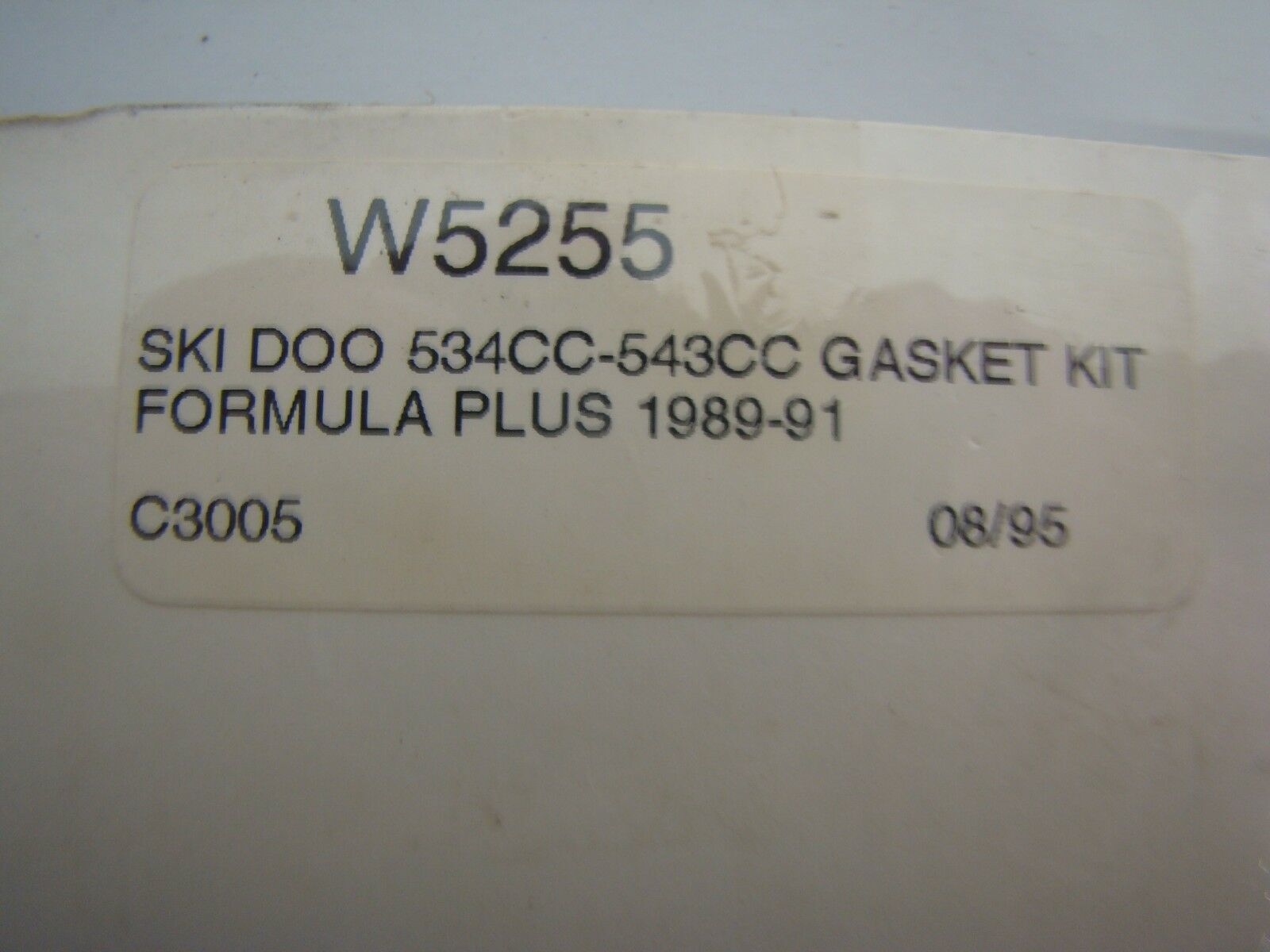 Ski Doo Snowmobile 1989-1991 Formula 521 / 536 Wiseco Gasket Kit Part# W5255