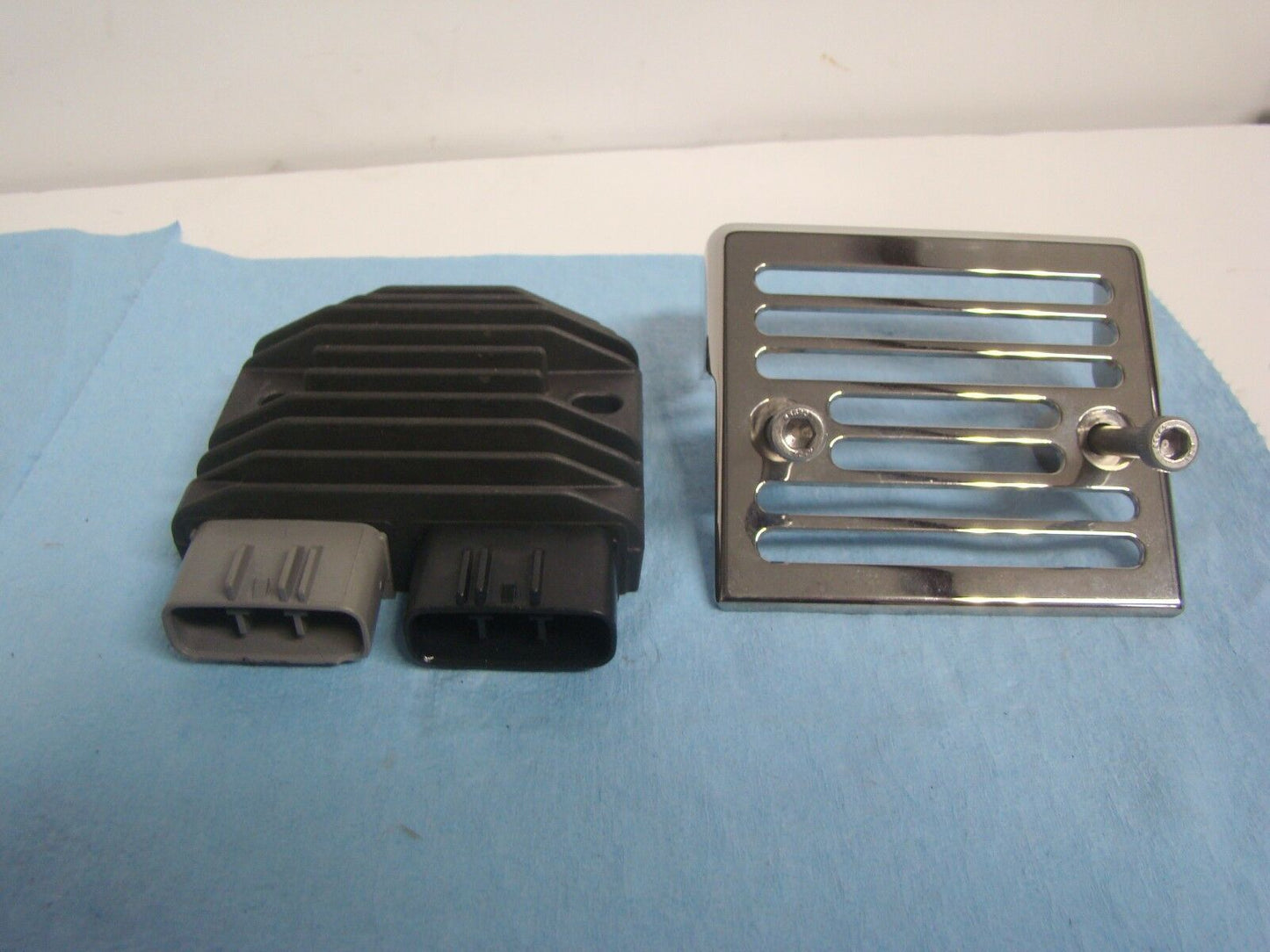 Yamaha Road Star XV1700 Voltage Regulator OEM Yamaha with Custom Chrome Cover