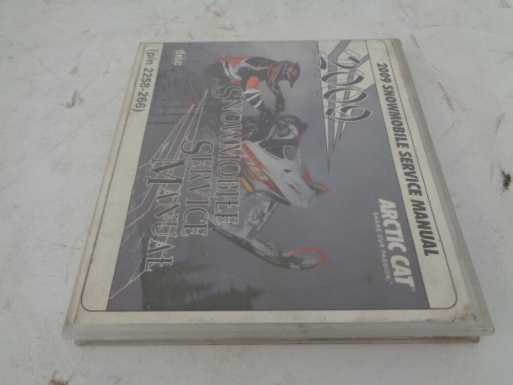Arctic Cat 2009 Snowmobile Service Manual CD Disc Part# 2258-266