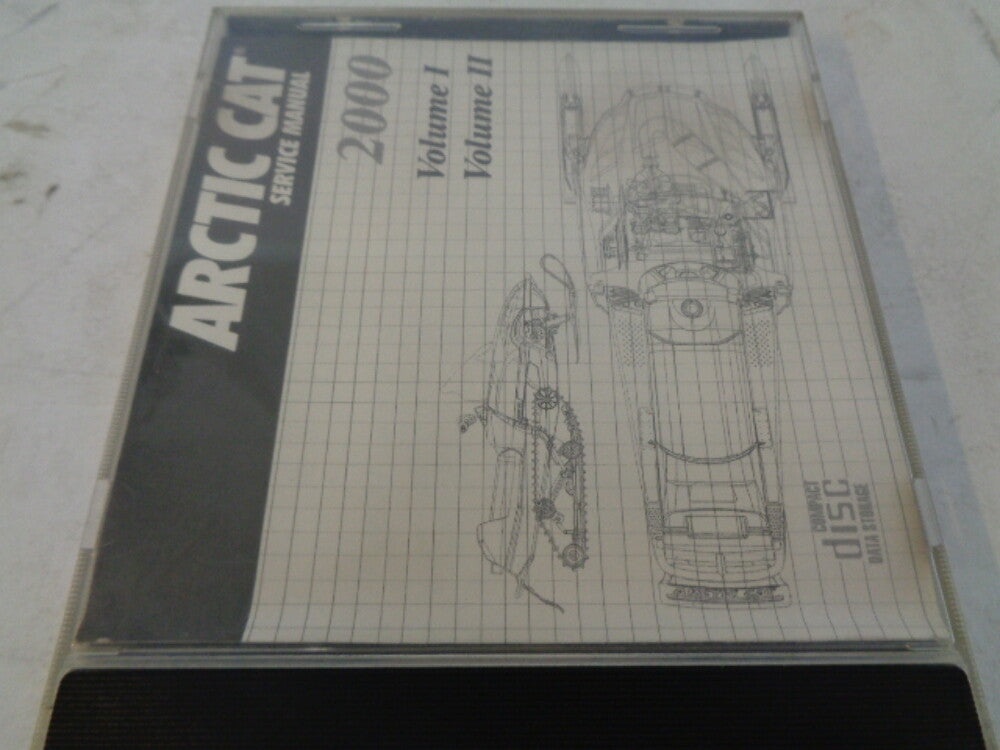 Arctic Cat 2000 Snowmobile Service Manual CD Disc Part# 2270-041