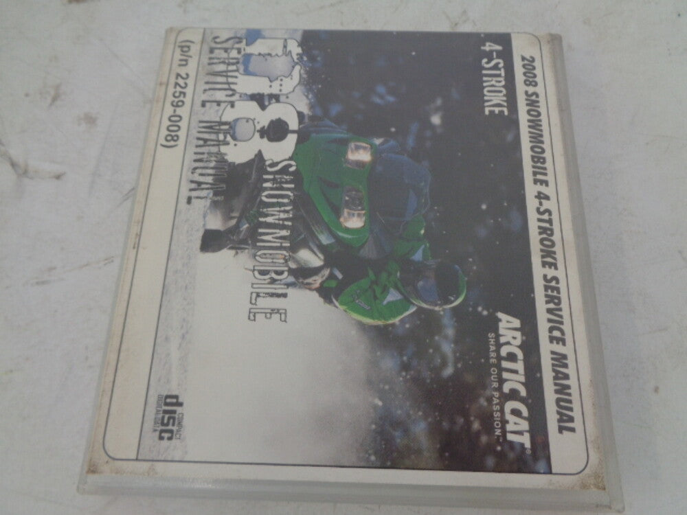 Arctic Cat 2008 4-Stroke Snowmobile Service Manual CD Disc Part# 2259-008