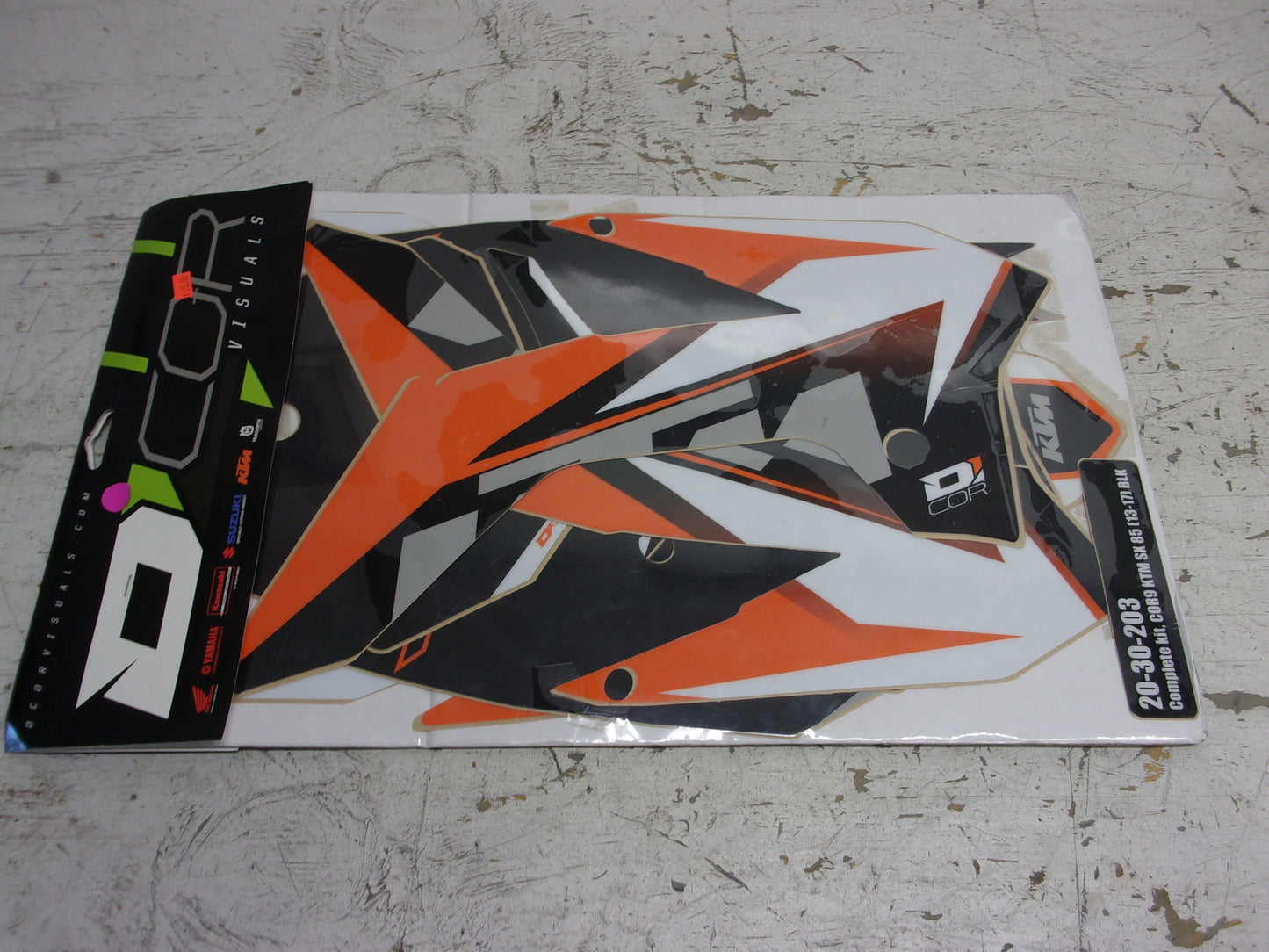 KTM 2013-2017 D'Cor NEW KTM Complete White Decal Set Part# 20-30-203