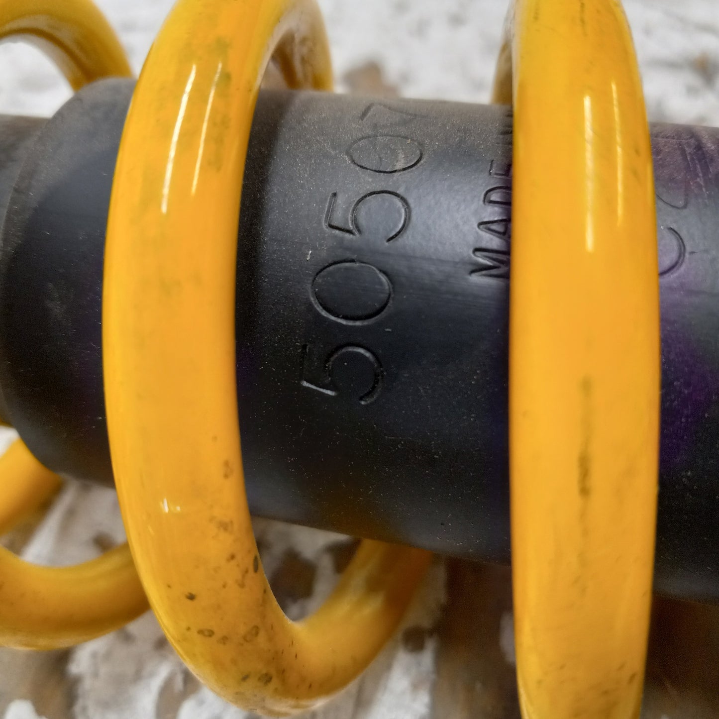 Ski-Doo Snowmobile 2002-2003 Summit OEM Yellow Front Shock Set Part# 505070752